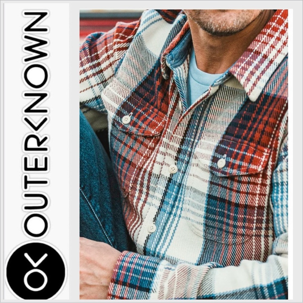 Outerknown Blanket Shirt Henna M - Picture 2 of 10